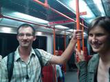Honza: \"Moje první fotka z pražského metra!\"