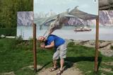 Petra zapomněli v cestě do pravěku na břehu druhohor, naštěstí si to nestihl ani uvědomit a krvelačný pteranodon mu ukousl hlavu :-)
