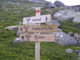 Značení norských turistických cest je až na vyjímky velmi kvalitní.