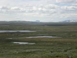 Výhled na Harteigen, který dominuje pohledům z velké části plochy Hardangerviddy.
