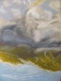 Obraz "Rozbouřené moře", formát A4 (210x297 mm), suchý pastel; 2013.